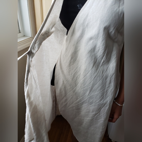 Babaton Wallace Linen Cotton Wrap Dress XS - Picture 2 of 7